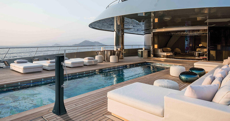 Mini Doccia Solare da Giardino 23L Miscelatore Lavapiedi e Doccetta Rosa