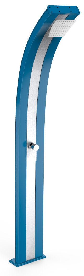 online Doccia Solare da Giardino 40L Miscelatore Arkema Dada Fascia Inox Light Blu
