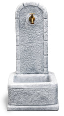 Fontana da Giardino Senza Rubinetto in Cemento Granulato di Marmo Perugia Grigio