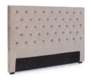Testiera Letto Caspar Grigio Chiaro 160 in Legno