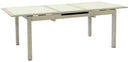Tavolo da Giardino Rettangolare Allungabile 160/220cm in Polyrattan Bianco Ghiaccio