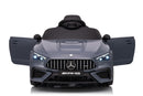 Macchina Elettrica per Bambini 12V Licenza Ufficiale Mercedes CLE53 Sedile in Pelle Grigio