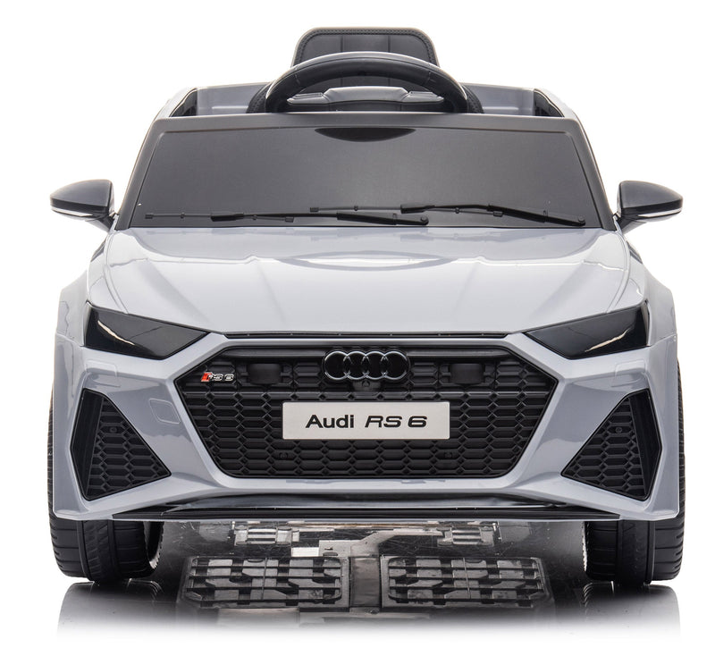Macchina Elettrica per Bambini 12V con Licenza Audi RS6 Grigia
