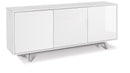 Mobile 3 Ante 177x74x41 cm Ossido Bianco/Bianco Lucido