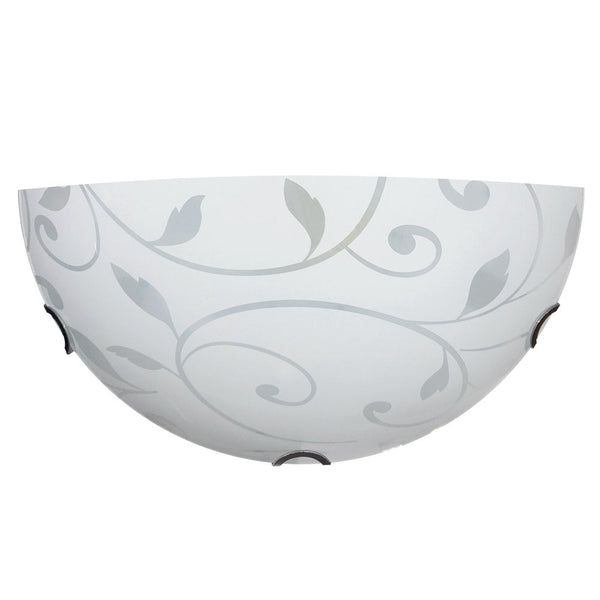 Wandleuchte 1xE27 Haken Chrom Glasplatte Weiß E-Energy Lena sconto