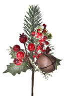 Set 12 Pick con Campana H22 cm Rosso