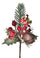 Set 12 Plektren mit Glocke H22 cm Rot