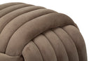 Puff Softy Grigio 45x45x45 cm in MDF e Cotone e Poliestere Grigio      