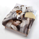 Copripiumino con Federe Stampato in Microfibra Peggy Varie Misure