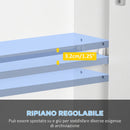 Specchio Bagno Contenitore 90x15x75 cm con Luce LED Dimmerabile a 3 Colori Ante Soft Close Ripiani Regolabili e Interruttore Touch in MDF e Vetro Bianco      