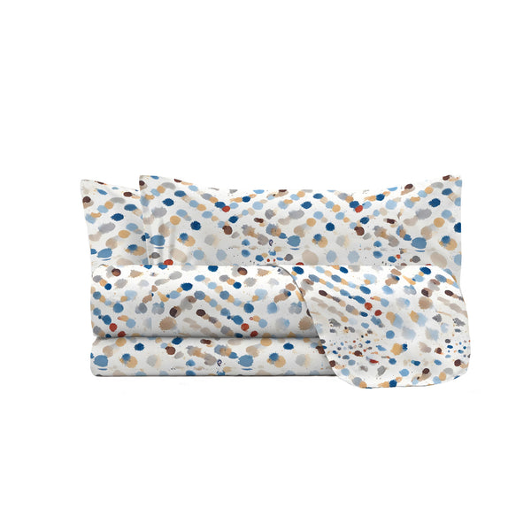 acquista Set Lenzuola con Stampa Sopra Sotto e Federe Linea River Tarim Varie Misure