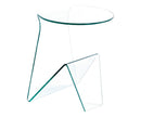 Tavolino Rettangolare in Vetro 45x40x55cm TFT Glass Trasparente