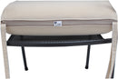 Set 2 Cuscini per Sedia da Giardino 90x45x5 cm in Dralon Allegro Ecru