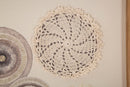 Stampa su Tela Circly con Inserti 45x3,2x60 cm in Legno e Tessuto