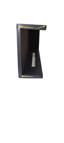 Camino a Bioetanolo da Incasso ad angolo 120x22,4x45 cm Sutri 120 SX Nero econda Scelta 