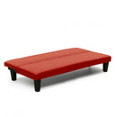 Divano Letto 165x70x67 cm in Similpelle Rosso