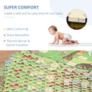 Tappeto Puzzle in EVA 24 Pezzi 61x61 cm Multicolore