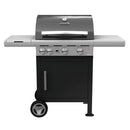 Barbecue a Gas GPL 2 Fuochi 8,1kW con Fornello Laterale Sochef Mistergusto 