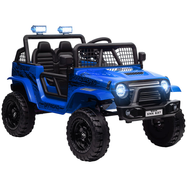 Macchina Elettrica Fuoristrada per Bambini 12V con Doppio Motore Telecomando e Luci Blu online