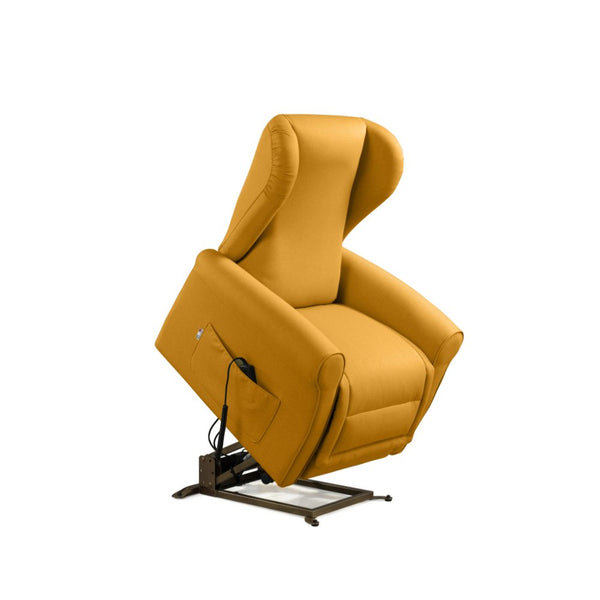 Poltrona Alzapersona Elettrica 2 Motori 90x100x90 cm Sofa in Microfibra Dispositivo Medico 1 Giallo prezzo
