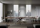 Tavolo Allungabile 200-460x90x77 cm Volantis Noce Telaio 4C 