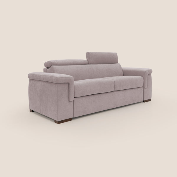 sconto Divano Letto 3 Posti 200x100x95 cm in Tessuto Rosa