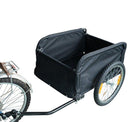Carrello per Bici Rimorchio per Bicicletta Rosso e Nero 