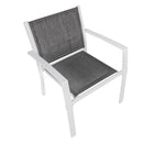 Set da Giardino Divano Poltrone e Tavolino in Metallo Vandi 