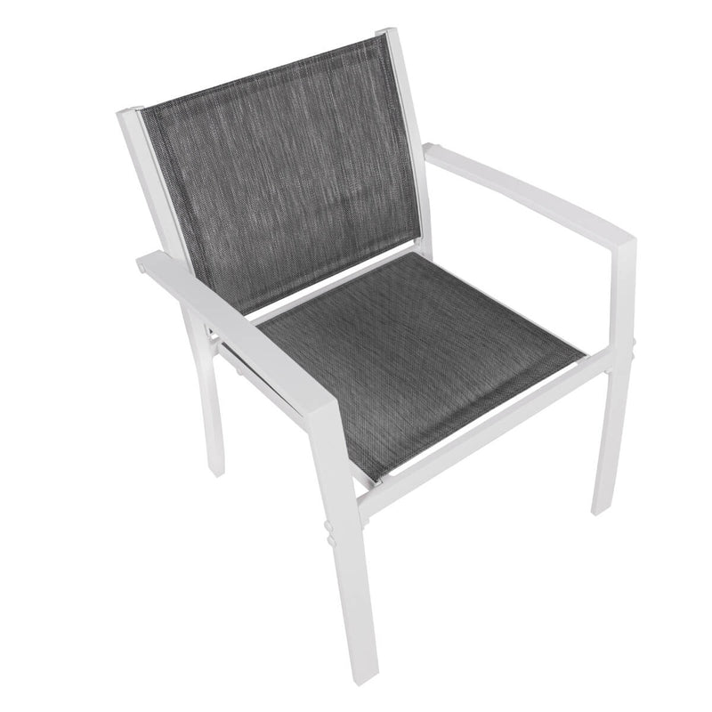 Set da Giardino Divano Poltrone e Tavolino in Metallo Vandi 