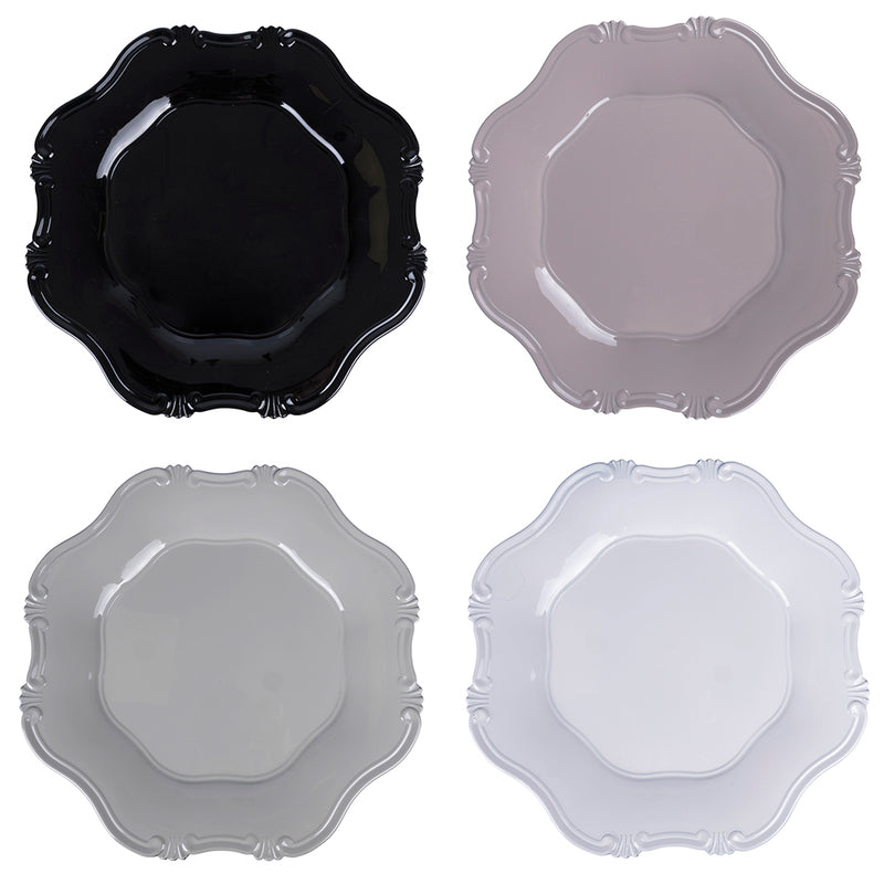 Set 4 Sottopiati Ø33 cm  in Plastica VdE Tivoli 1996 Hippy 