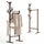 Stand Appendiabiti in Bambù 65x40x132-170 cm con 8 Ganci e Barra Portata 120 kg Rovere