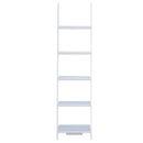 Libreria 5 Ripiani Aperti Design Moderno in Legno Bianco 50x40x195 cm 