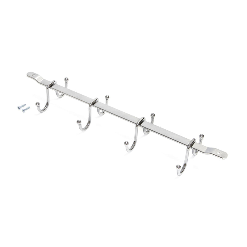 Appendino per Bicchieri per Mobile Supra Imballo 1 Pezzo Cromato Brillo Acciaio Emuca