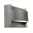 Lampada Applique Emissione in Alto e Basso Colore Grigio per Esterno Linea Umbe Sovil