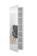 Scarpiera Libreria 5 Ripiani in Melaminico 88,5x25x160cm TFT Sc Bianca Specchio