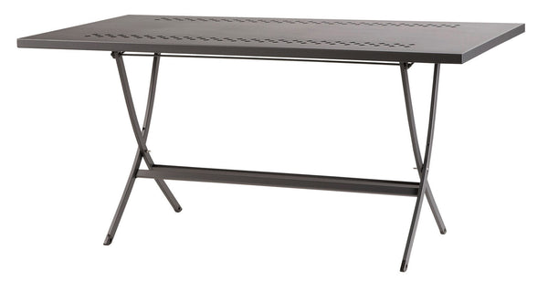 acquista Klappbarer Gartentisch 160x80x75 cm in Stahl RD Italia Hermes 160 Anthrazit