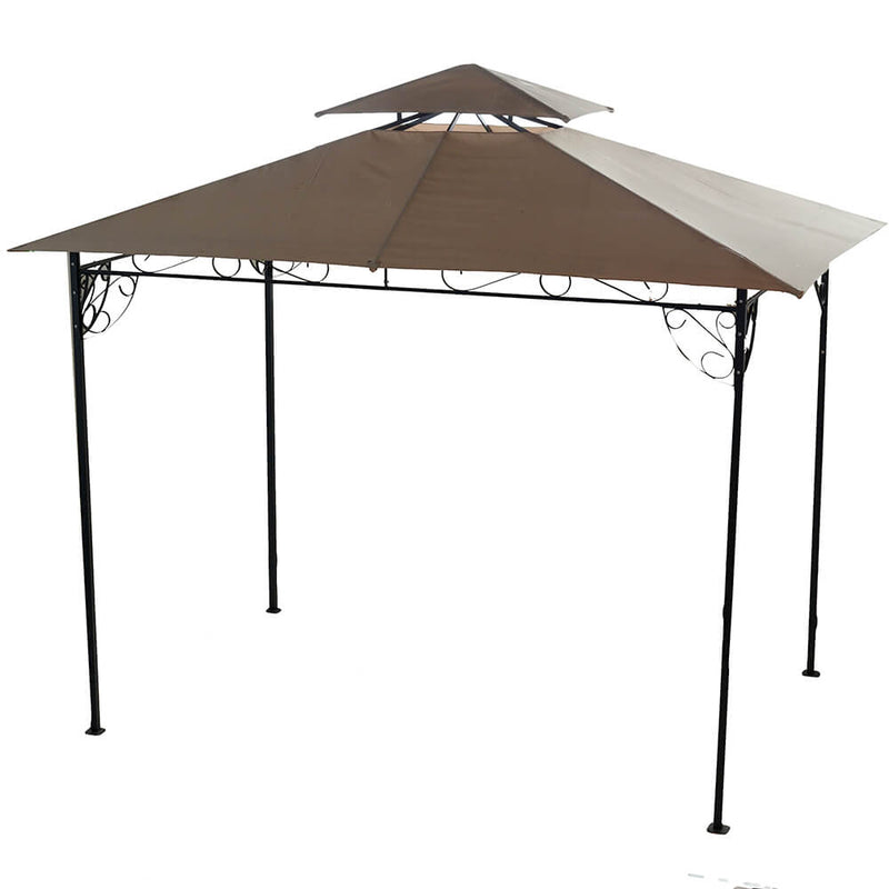 Gazebo da Giardino in Metallo 2x3xh2,8m Riccioli
