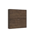 Letti Singoli a Scomparsa Salvaspazio Orizzontale Kando H97,4 Noce 