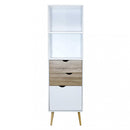 Mobile Sheldon 50x39x171 h cm in Legno Bianco