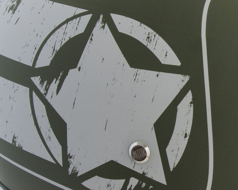 Casco Jet per Scooter Occhiale Interno CGM Savana 133L Verde Opaco