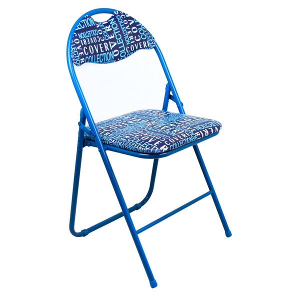 sconto Klappstuhl aus Metall mit Coveri gepolstertem Sitz und Rückenlehne