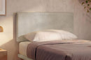 Letto 1 Piazza e Mezza con Rete Rivestita Microfibra Sabbia Tessis Testata Flat Varie Misure