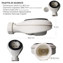Piatto Doccia in Pietra Bonussi Ardesia Stone Central Tortora Varie Misure