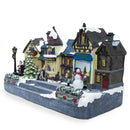 Villaggio Natalizio Città di Natale 38x15x20 cm con Luci Suoni e Movimento