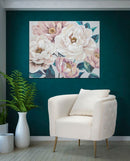 Dipinto su Tela Soft Flower 100x3,7x80 cm in Legno di Pino e Canvas Multicolor