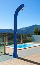 Doccia Solare da Esterno Giardino 30L Miscelatore e Lavapiedi Arkema Jolly Plus Blu