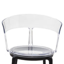 Set 4 Sedie 55x75x52 cm in Polipropilene Trasparente