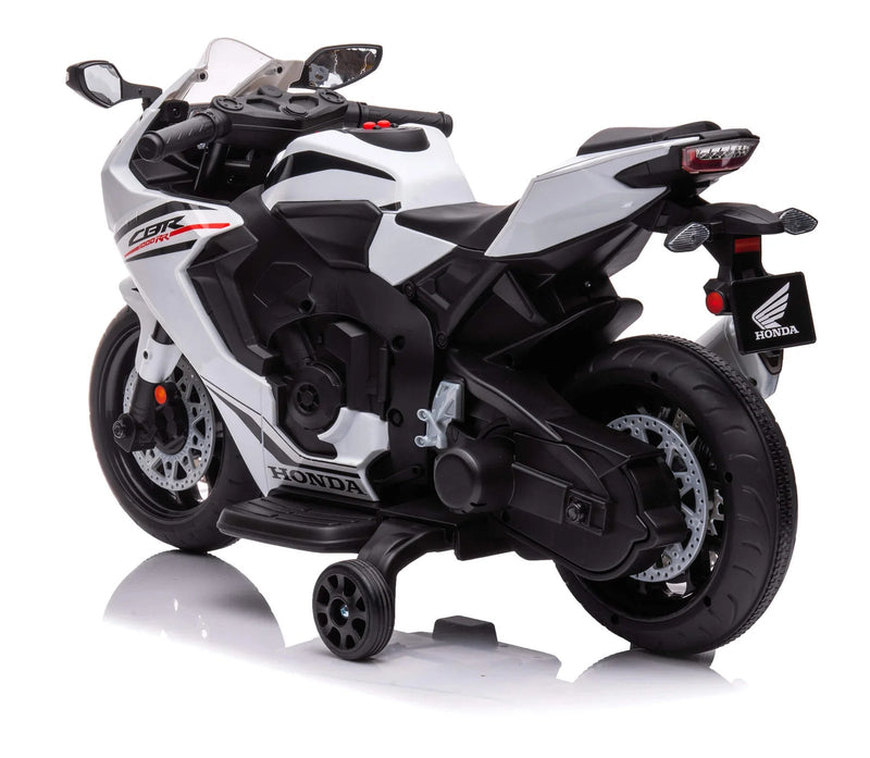 Moto Elettrica per Bambini con Licenza Honda CBR 1000RR 12V Velocità 4km/h Bianco    