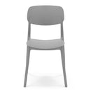 Set 4 Sedie 46x79x54 cm in Polipropilene Elodie Grigio Ice