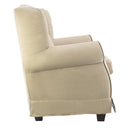 Poltrona da Camera 87x84x103 cm in Tessuto Beige